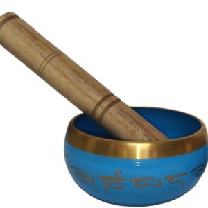 CUENCO TIBETANO COLORES METAL 9 CMS