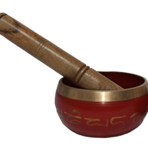CUENCO TIBETANO COLORES METAL 9 CMS