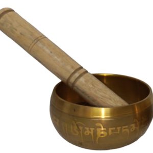 CUENCO TIBETANO COLORES METAL 9 CMS