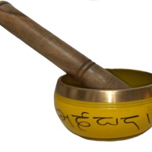 CUENCO TIBETANO COLORES METAL 10 CMS