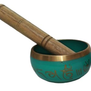 CUENCO TIBETANO COLORES METAL 10 CMS